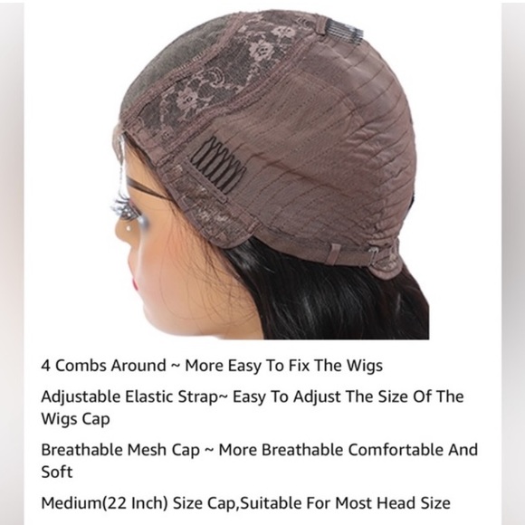 HUMAN HAIR Body Wave Lace Front Wig 4x4 Closure 180% Density Brazilian Glueless - Picture 10 of 14